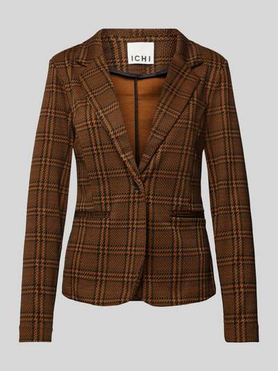 Peek & Cloppenburg ICHIBlazer mit Reverskragen Modell 'KATE' in mittelbraun Sonderangebot der Fabrik