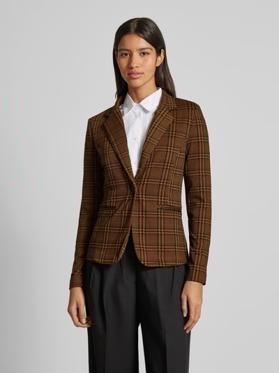 Peek & Cloppenburg ICHIBlazer mit Reverskragen Modell 'KATE' in mittelbraun Sonderangebot der Fabrik