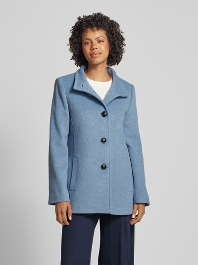 Peek & Cloppenburg Fuchs SchmittWolljacke mit Stehkragen und Knopfverschluss in bleu Vierteljährliche Förderung