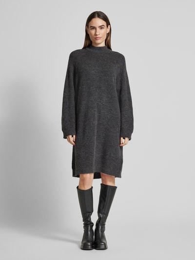 Peek & Cloppenburg Selected FemmeStrickkleid mit Stehkragen Modell 'LULU' in anthrazit Bis zu 55% Rabatt