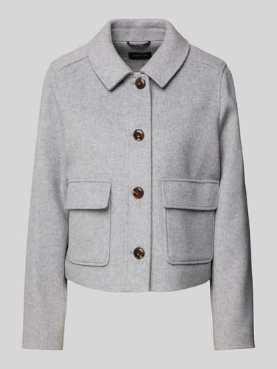 Peek & Cloppenburg commaJacke mit Umlegekragen in mittelgrau Clearance-Verkauf