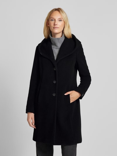 Peek & Cloppenburg Milo CoatsMantel mit Kapuze Modell 'Bella' in black Begrenzt auf 3 Tage