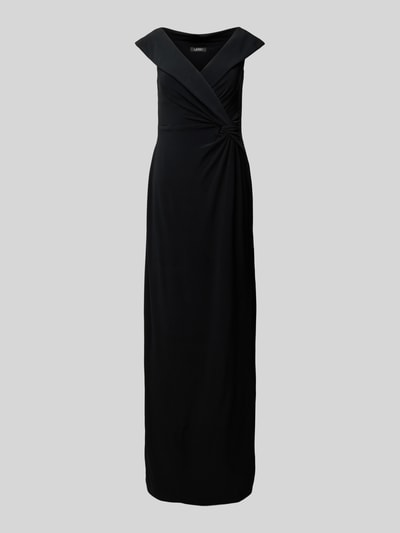 Peek & Cloppenburg Lauren Ralph LaurenAbendkleid mit Knotendetail Modell 'LEONIDAS' in black 50% Rabatt für begrenzte Zeit