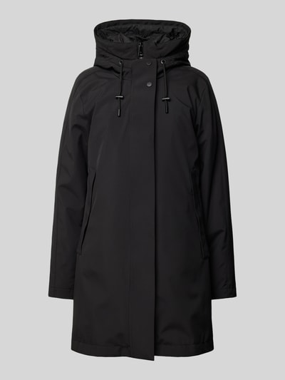 Peek & Cloppenburg Fuchs SchmittMantel mit Kapuze in black Online