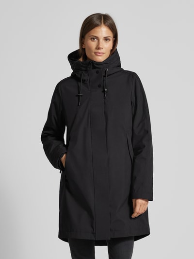 Peek & Cloppenburg Fuchs SchmittMantel mit Kapuze in black Online