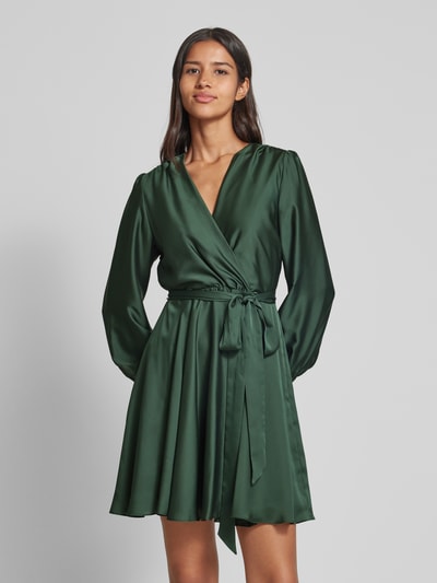 Peek & Cloppenburg SwingCocktailkleid in Wickel-Optik in dunkelgruen Fabrikpreis