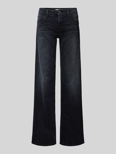 Peek & Cloppenburg CambioFlared Jeans mit Gürtelschlaufen Modell 'TESS' in anthrazit melange Online Shopping