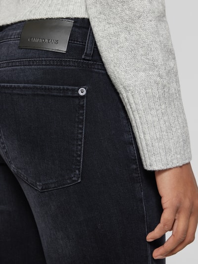 Peek & Cloppenburg CambioFlared Jeans mit Gürtelschlaufen Modell 'TESS' in anthrazit melange Online Shopping