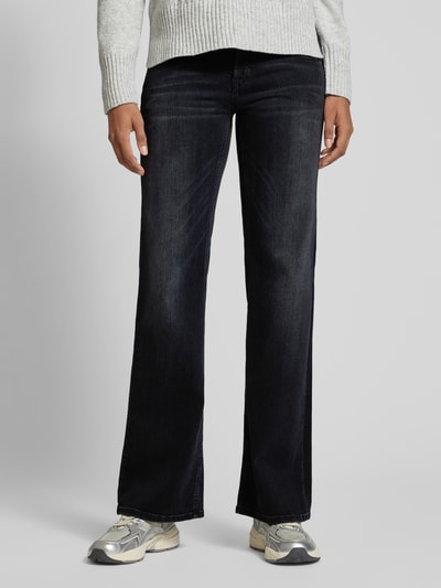 Peek & Cloppenburg CambioFlared Jeans mit Gürtelschlaufen Modell 'TESS' in anthrazit melange Online Shopping