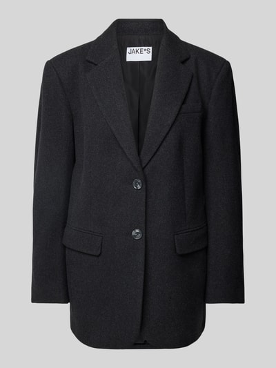 Peek & Cloppenburg Jake*s CasualBlazer mit Reverskragen in dunkelgrau melange Preisnachlass