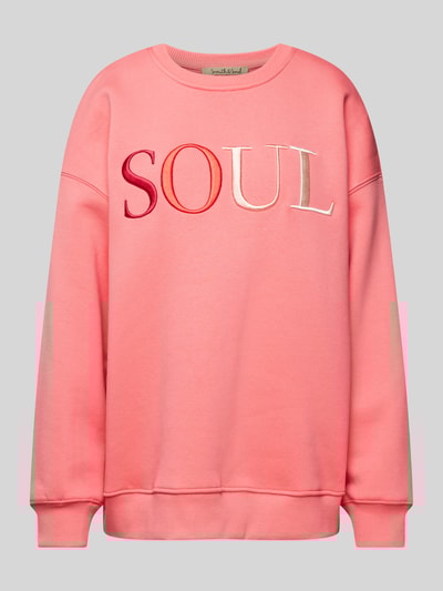 Peek & Cloppenburg Smith and SoulOversized Sweatshirt mit Label-Stitching in pink Muttertagsangebot