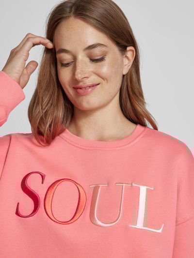 Peek & Cloppenburg Smith and SoulOversized Sweatshirt mit Label-Stitching in pink Muttertagsangebot