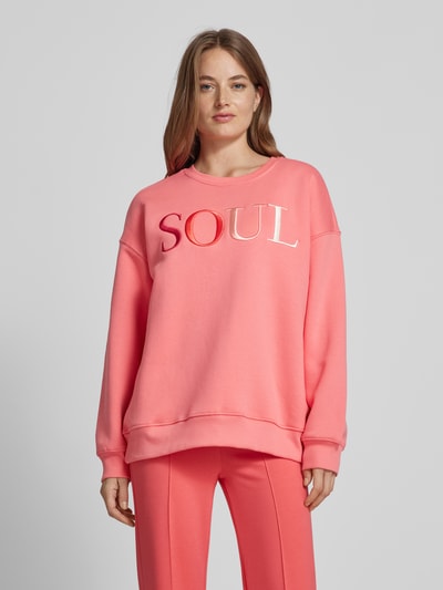Peek & Cloppenburg Smith and SoulOversized Sweatshirt mit Label-Stitching in pink Muttertagsangebot