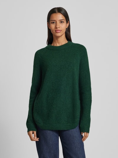 Peek & Cloppenburg MSCH CopenhagenOversized Strickpullover mit Rundhalsausschnitt Modell 'Lessine' in dunkelgruen Valentinstagsangebot