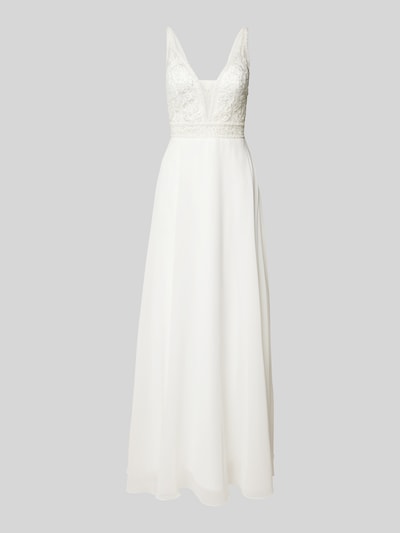Peek & Cloppenburg LaonaBrautkleid mit floralem Spitzenbesatz in weiss Jubiläumsangebot