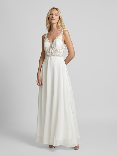 Peek & Cloppenburg LaonaBrautkleid mit floralem Spitzenbesatz in weiss Jubiläumsangebot