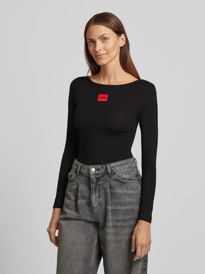 Peek & Cloppenburg HUGOLongsleeve mit Label-Detail in black Bestseller