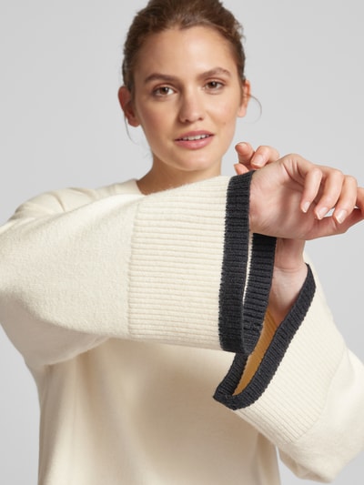 Peek & Cloppenburg Gina TricotOversized Strickpullover mit Kimonoärmeln in ecru Saisonale Angebote