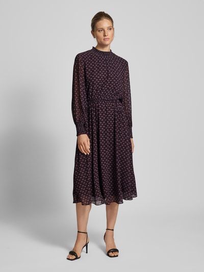 Peek & Cloppenburg Jake*s CollectionMidikleid mit Bindegürtel in dunkelblau Riesige Ersparnisse