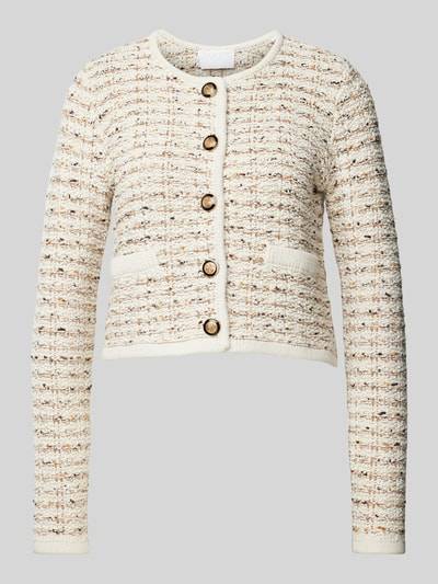 Peek & Cloppenburg Jake*s CollectionCardigan mit Rundhalsausschnitt in ecru Tiefpreis