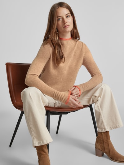 Peek & Cloppenburg Christian Berg WomanWollpullover mit Stehkragen in camel Letzte 2 Tage