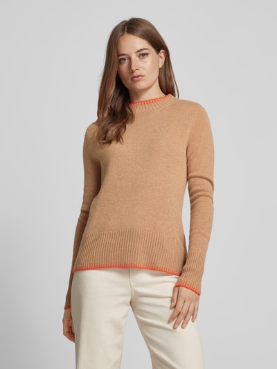 Peek & Cloppenburg Christian Berg WomanWollpullover mit Stehkragen in camel Letzte 2 Tage