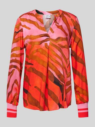 Peek & Cloppenburg Emily Van den BerghRegular Fit Bluse mit V-Ausschnitt in pink Bis zu 50% Rabatt
