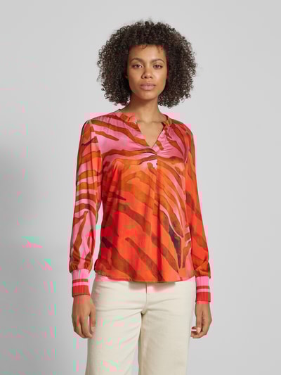 Peek & Cloppenburg Emily Van den BerghRegular Fit Bluse mit V-Ausschnitt in pink Bis zu 50% Rabatt