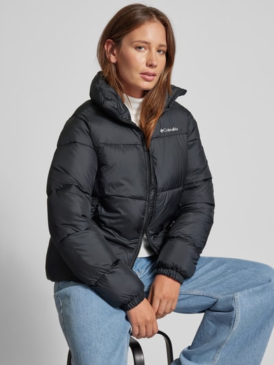 Peek & Cloppenburg COLUMBIASteppjacke mit Label-Print Modell Puffect in black Bis zu 55% Rabatt