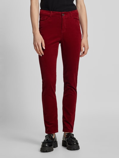 Peek & Cloppenburg Christian Berg WomanRegular Fit Cordhose im 5-Pocket-Design in dunkelrot Discount Store für neue Produkte