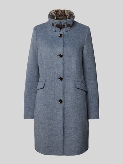 Peek & Cloppenburg Christian Berg Woman SelectionMantel mit Stehkragen in dunkelblau melange Riesige Rabatte