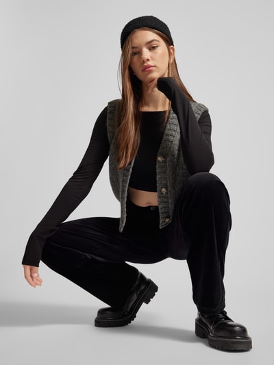 Peek & Cloppenburg Marc O'Polo DenimWide Leg Cordhose im 5-Pocket-Design in black Fabrikladen
