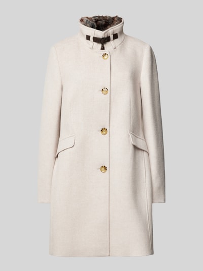 Peek & Cloppenburg Christian Berg Woman SelectionMantel mit Stehkragen in sand melange Rabatte dieses Monats