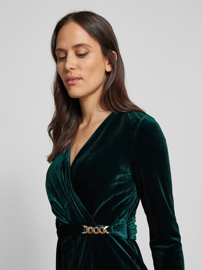 Peek & Cloppenburg Christian Berg CocktailCocktailkleid in Wickel-Optik in dunkelgruen Online