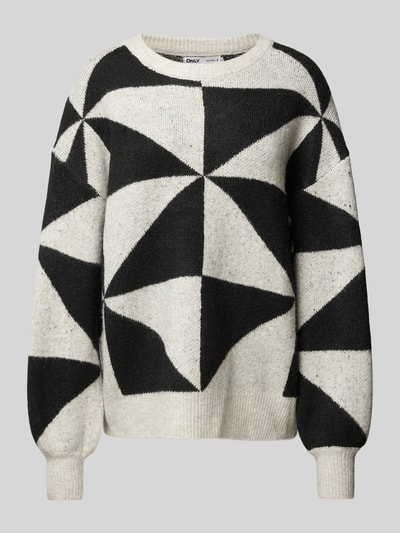 Peek & Cloppenburg OnlyPullover mit Rundhalsausschnitt Modell 'GEORGINA' in offwhite Meist gekauft