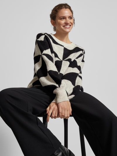 Peek & Cloppenburg OnlyPullover mit Rundhalsausschnitt Modell 'GEORGINA' in offwhite Meist gekauft
