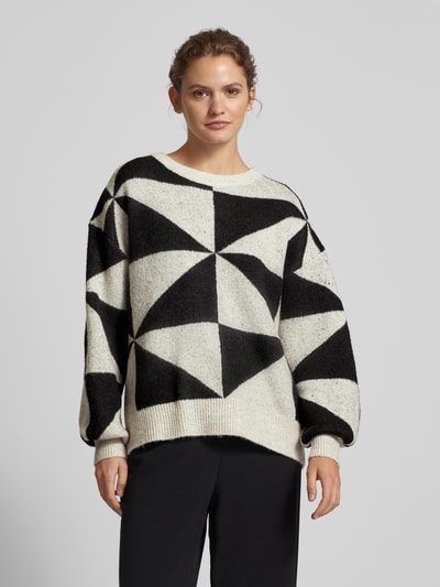Peek & Cloppenburg OnlyPullover mit Rundhalsausschnitt Modell 'GEORGINA' in offwhite Meist gekauft