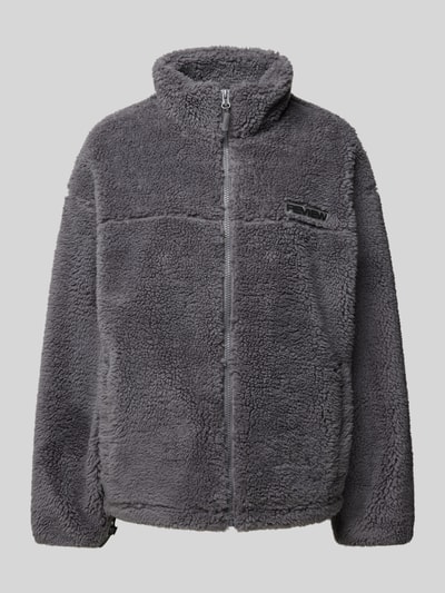 Peek & Cloppenburg ReviewSherpa Jacket mit Label-Patch in dunkelgrau Rabatt