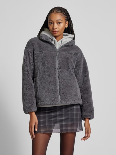 Peek & Cloppenburg ReviewSherpa Jacket mit Label-Patch in dunkelgrau Rabatt
