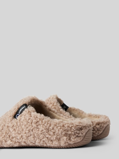 Peek & Cloppenburg VerbenasSlides mit Teddyfell Modell 'YORK CURLY' in camel Begrenztes Angebot