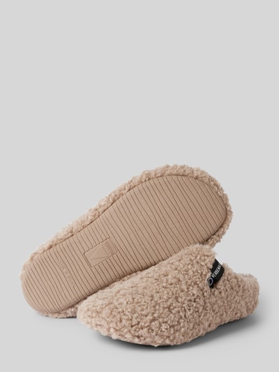 Peek & Cloppenburg VerbenasSlides mit Teddyfell Modell 'YORK CURLY' in camel Begrenztes Angebot