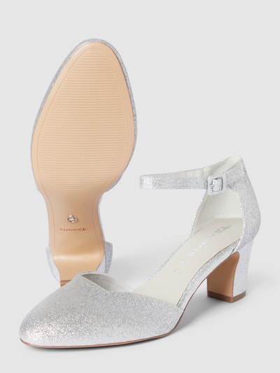 Peek & Cloppenburg TamarisPumps im schimmernden Design in silber Exklusivangebot