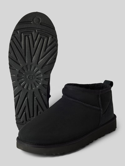 Peek & Cloppenburg UGGBoots aus Leder Modell 'CLASSIC ULTRA MINI' in black Preisnachlass
