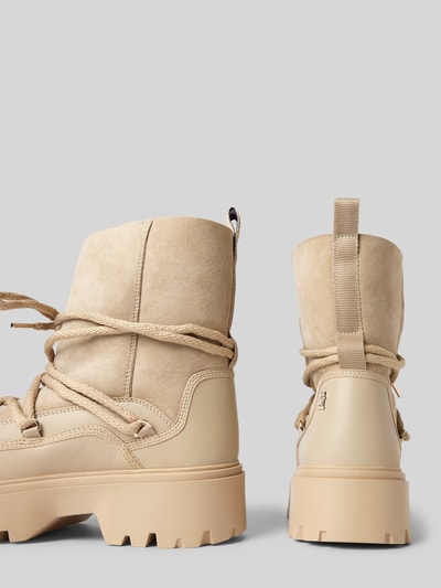 Peek & Cloppenburg Tommy HilfigerSchnürstiefel mit Label-Detail in beige Black Friday