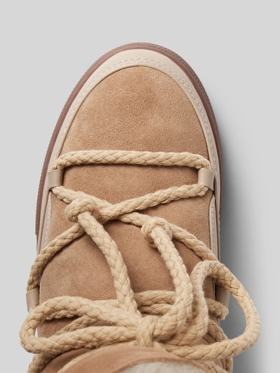 Peek & Cloppenburg INUIKIILederstiefel mit Label-Schriftzug in beige Valentinstagsangebot