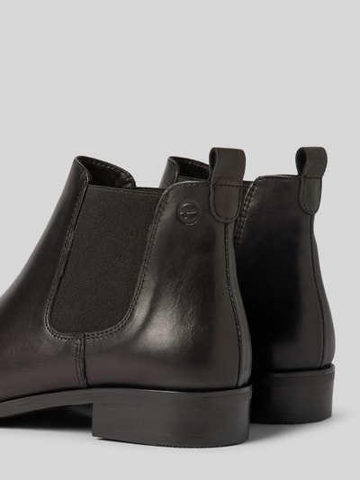 Peek & Cloppenburg TamarisChelsea Boots aus Leder mit Label-Prägung in black Heißer Verkauf