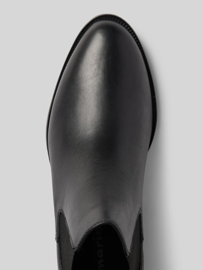 Peek & Cloppenburg TamarisChelsea Boots aus Leder mit Label-Prägung in black Heißer Verkauf