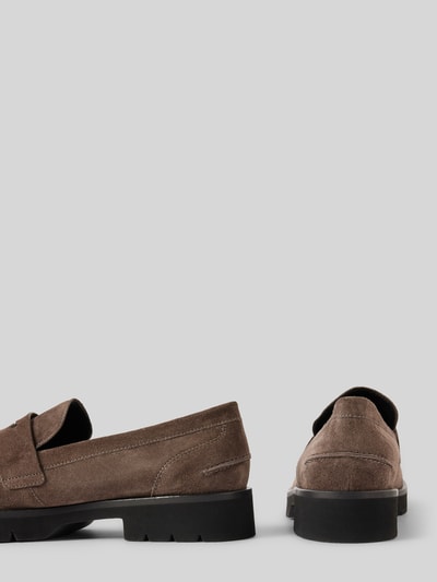 Peek & Cloppenburg HöglTassel-Loafer in Leder-Optik in dunkelgrau Top Angebot