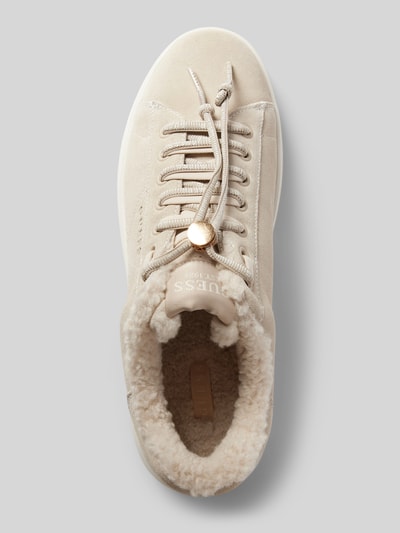 Peek & Cloppenburg GuessChunky Sneaker mit Label-Details Modell 'ELBINA' in beige Online Outlet