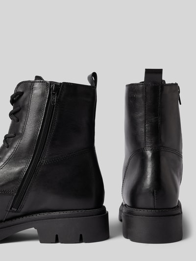 Peek & Cloppenburg TamarisSchnürboots aus Leder mit Ziernähten in black Zeitlich begrenztes Angebot